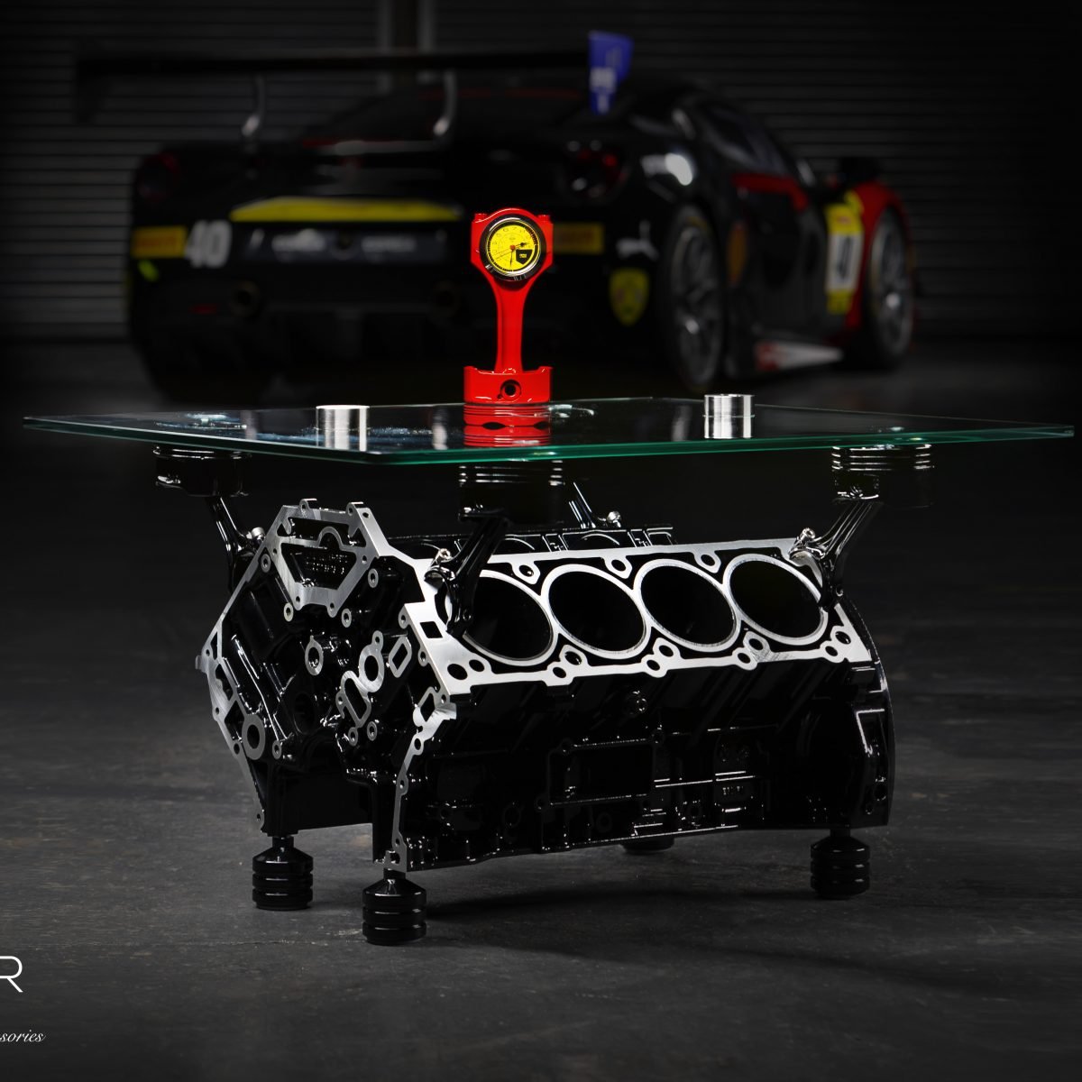 Premium V8 Engine Coffee Table The Supercar Store