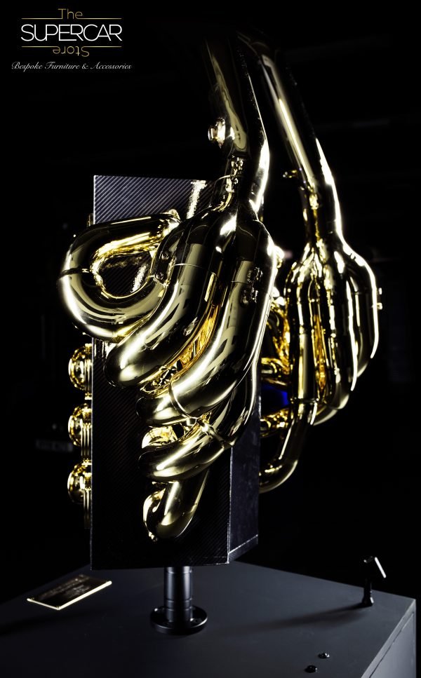 Formula 1 24ct Gold Plated Exhaust Sculpture by The Supercar Store