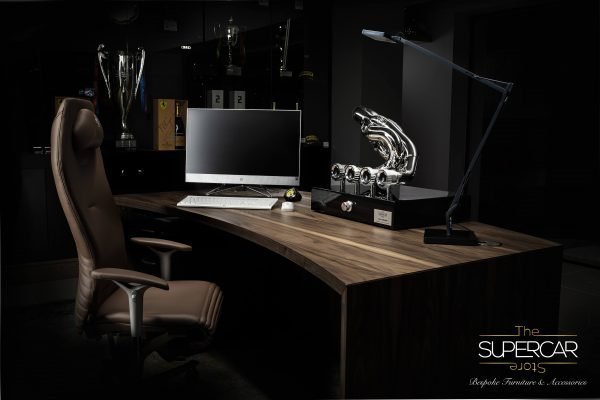 Motorsport Executive Desk with Exhaust Speaker by The Supercar Store