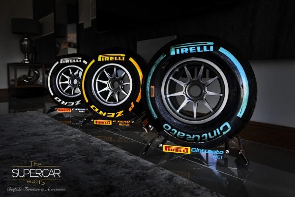 Pirelli F1 Wheel on Display Stand