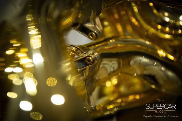 Williams V10 F1 Exhaust Sculpture Gold Plated