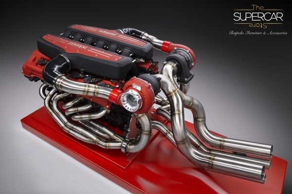 Ferrari V12 Showpiece Engine Display by Geoffrey Escudero